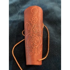 Leather Bracer - Victorian Swirl
